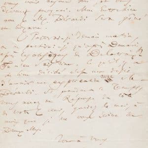 Charles Baudelaire Lettre autographe signée