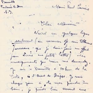 BOURVIL - Lettre autographe signée