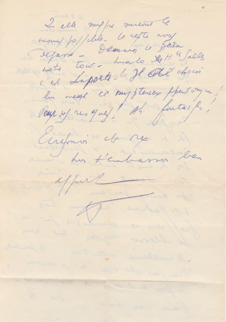 Lettre Autographe Signée Henriette Jourdain – Document Manuscrit Sur La Mort De Roger Jourdain – Art Et Manuscrit 1900