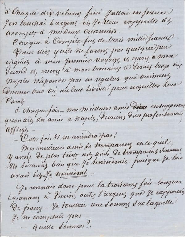 Alexandre Dumas Lettre autographe signée