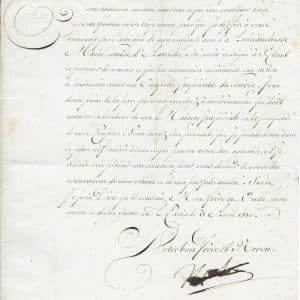 Napoléon lettre autographe