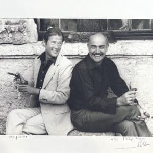 Philippe LEDRU - Photo signée - Les 2 James Bond