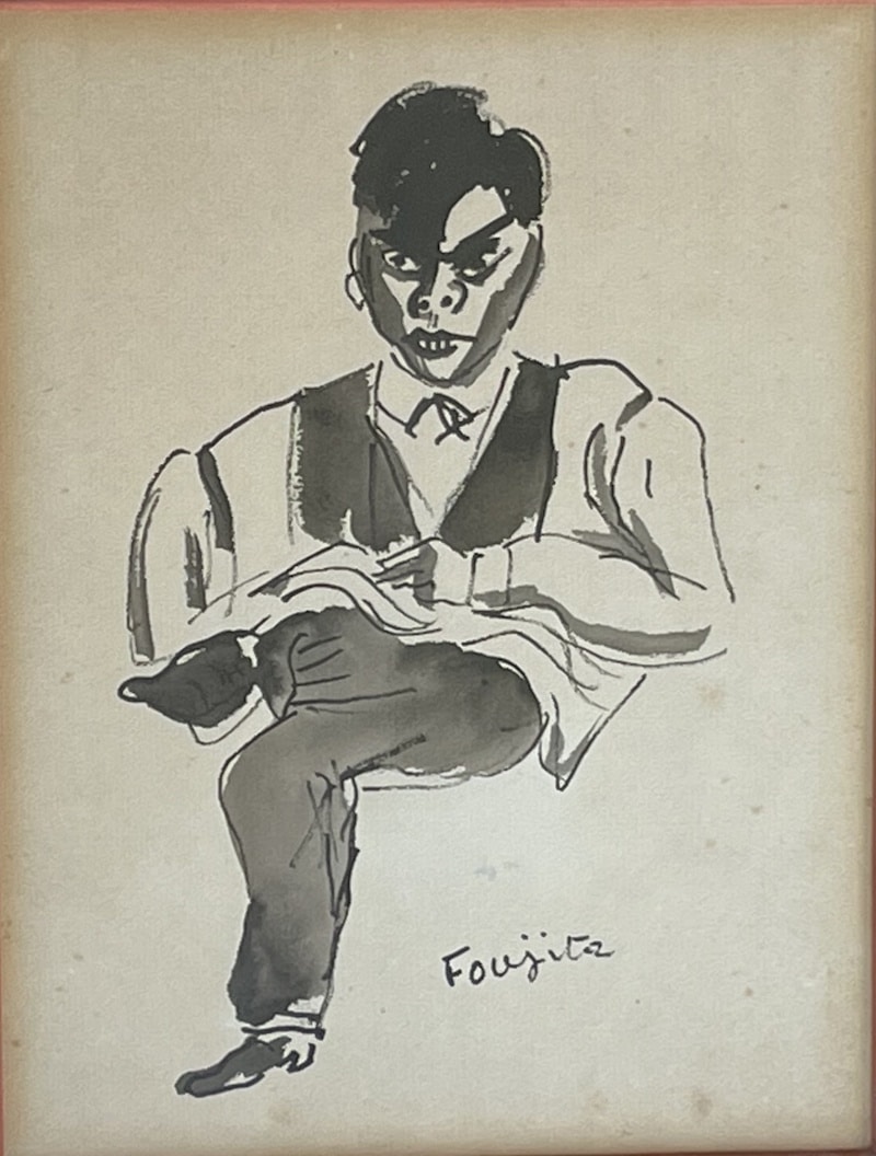 Léonard FOUJITA - Dessin original