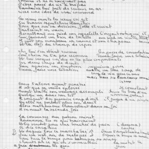 Georges BRASSENS - Chanson autographe