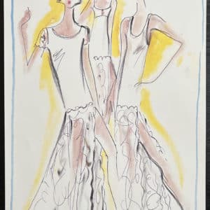 Karl LAGERFELD - Dessin original
