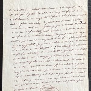 Le Maréchal Jean LANNES - Lettre autographe signée