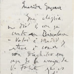 Pablo PICASSO - Lettre autographe signée