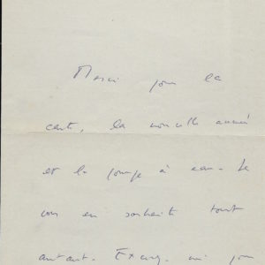 Françoise SAGAN - Lettre autographe signée