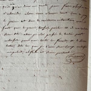 Le Maréchal Jean LANNES - Lettre autographe signée