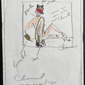 Karl LAGERFELD - Dessin original