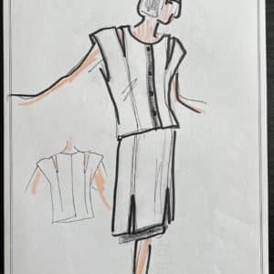 Karl LAGERFELD - Dessin original