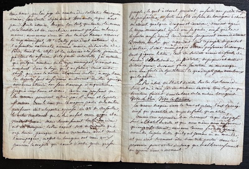 La BASTILLE - Lettre autographe signée 17 juillet 1789 – Image 2