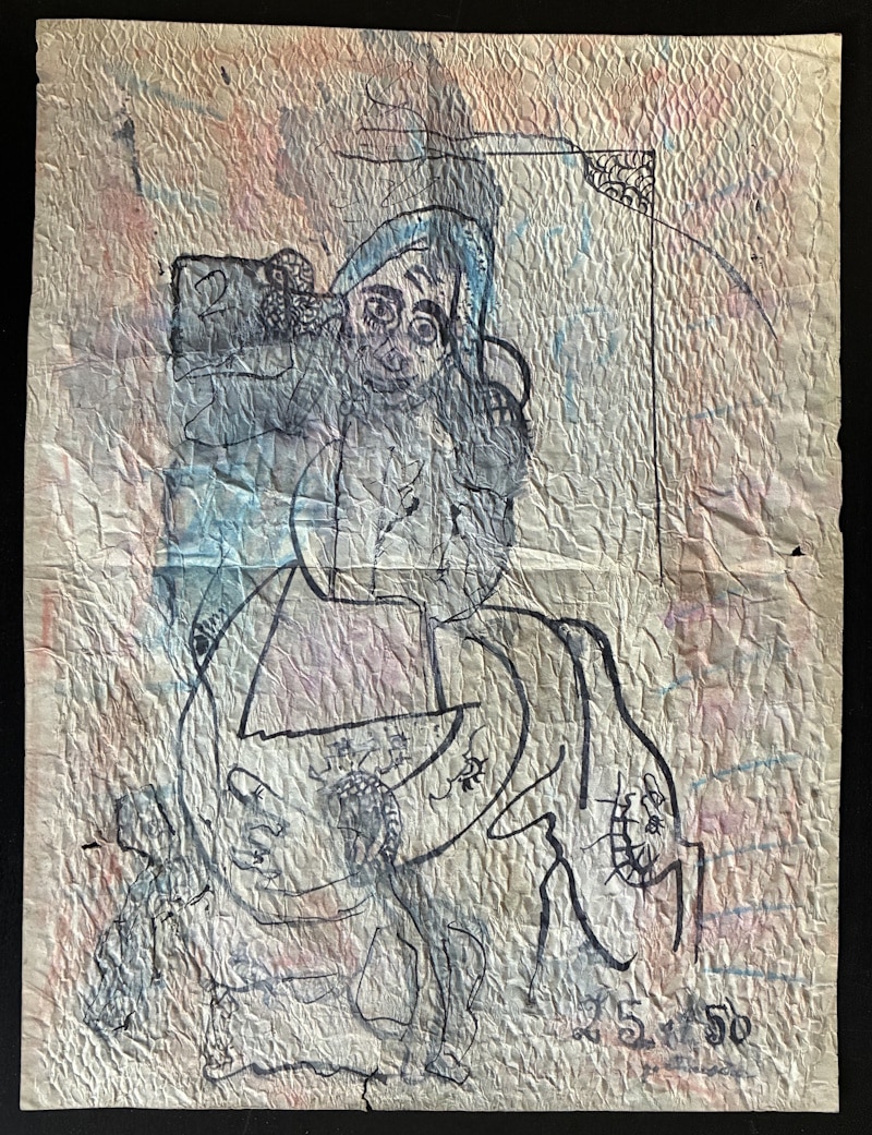 Gaston CHAISSAC - Dessin original