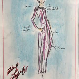 Karl LAGERFELD - Dessin original