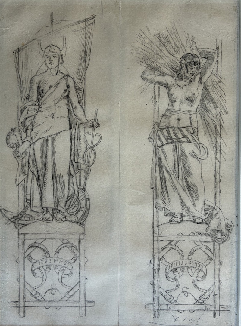 Félicien ROPS - Dessin original