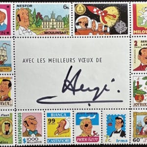 HERGE - Carte de vœux