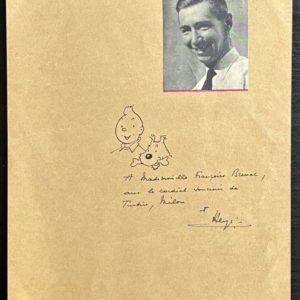 HERGE - Dessin original