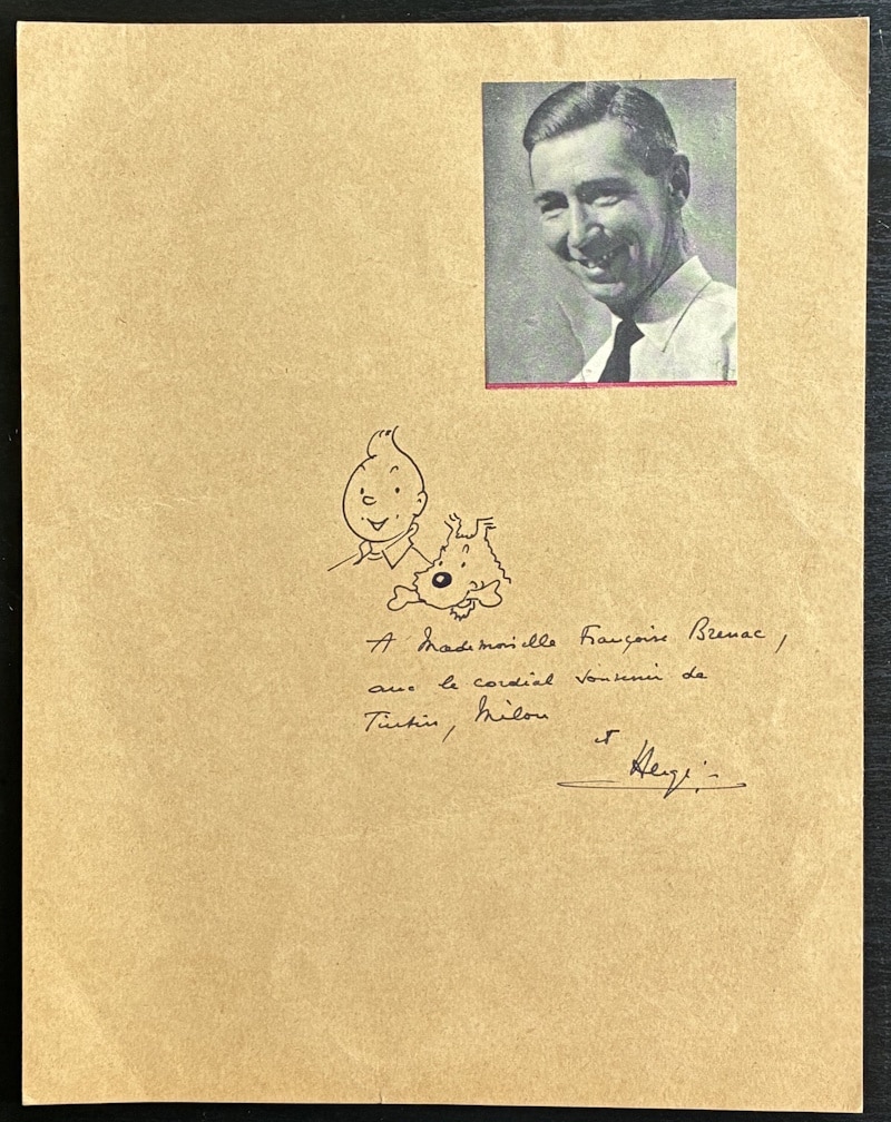 HERGE - Dessin original
