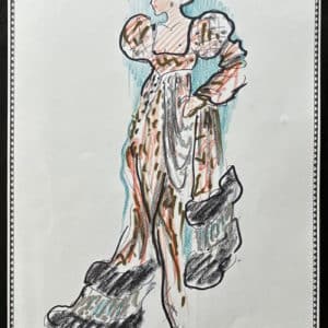 Karl LAGERFELD - Dessin original - Opéra